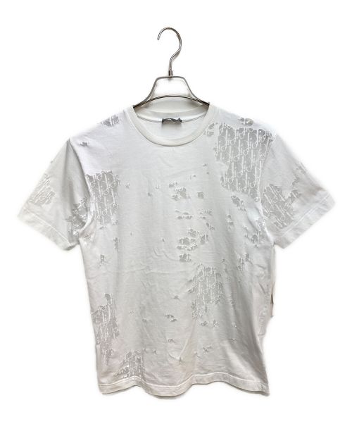 Dior（ディオール）Dior (ディオール) オブリークジャガードTシャツ ホワイト サイズ:Mの古着・服飾アイテム