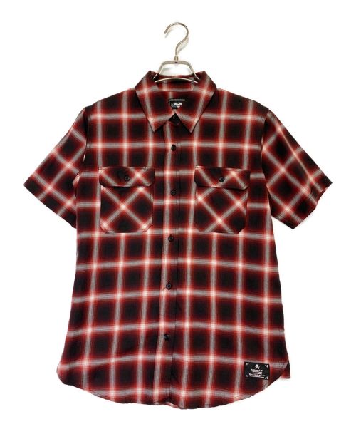 NEIGHBORHOOD（ネイバーフッド）NEIGHBORHOOD (ネイバーフッド) 半袖チェックシャツ レッド サイズ:XSの古着・服飾アイテム