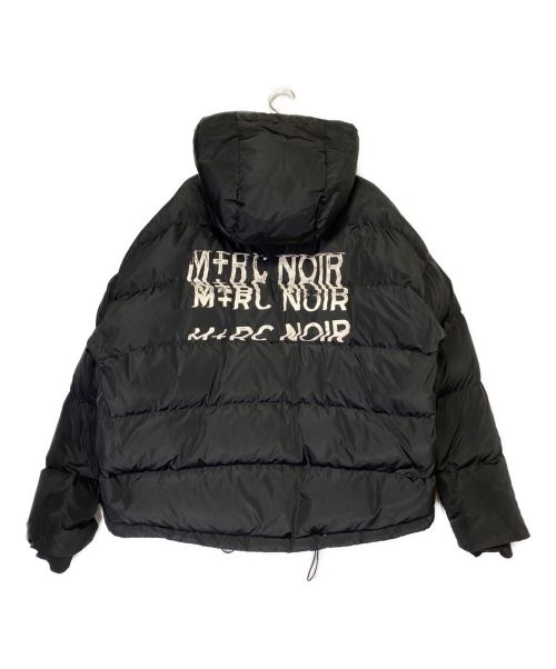 M+RC NOIR（マルシェノア）M+RC NOIR (マルシェノア) ロゴプリントダウンジャケット ブラック サイズ:Mの古着・服飾アイテム