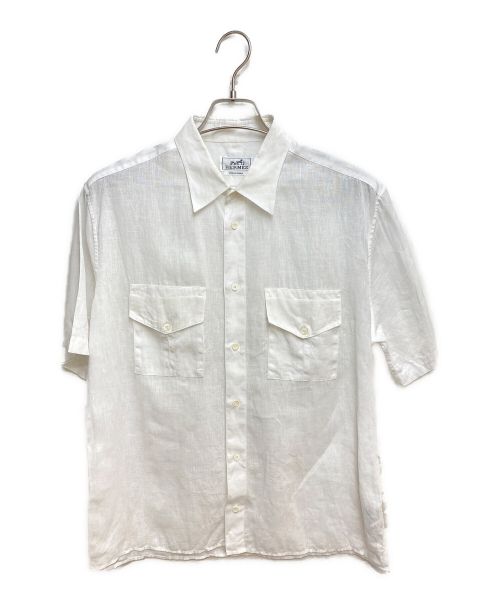 HERMES（エルメス）HERMES (エルメス) リネンシャツ ホワイト サイズ:41/16の古着・服飾アイテム