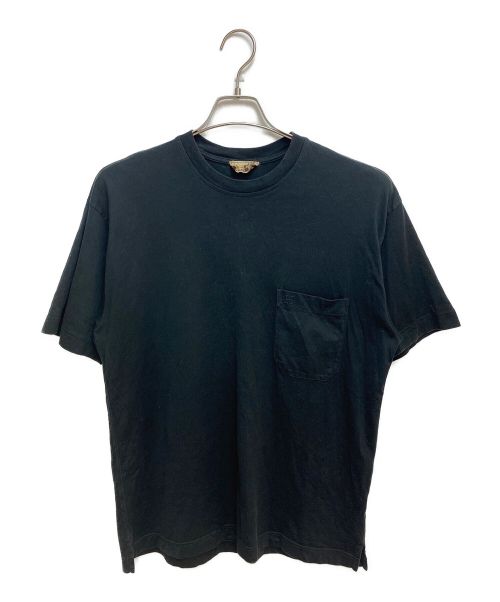 HERMES（エルメス）HERMES (エルメス) ロゴ刺繍Tシャツ ブラック サイズ:Mの古着・服飾アイテム
