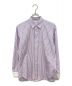 COMME des GARCONS SHIRT（コムデギャルソンシャツ）の古着「パターン切替ストライプシャツ」｜ホワイト