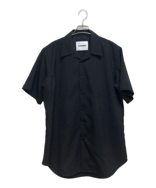 JIL SANDER（ジルサンダー）JIL SANDER (ジルサンダー) オープンカラーシャツ ブラック サイズ:38の古着・服飾アイテム