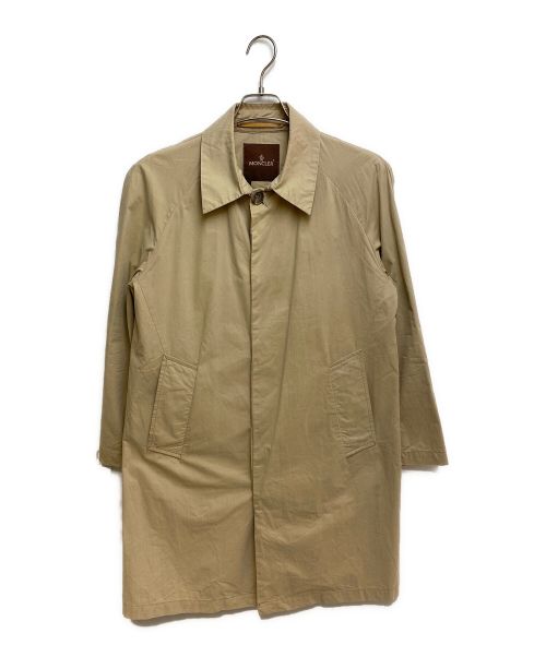 MONCLER（モンクレール）MONCLER (モンクレール) ステンカラーコート ベージュ サイズ:1の古着・服飾アイテム
