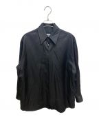 MM6 Maison Margielaエムエムシックス メゾンマルジェラ）の古着「シワ加工シャツ」｜ブラック