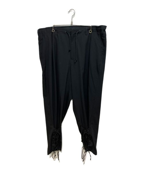 Yohji Yamamoto pour homme（ヨウジヤマモト プールオム）Yohji Yamamoto pour homme (ヨウジヤマモト プールオム) 裾編みパンツ ブラック サイズ:5の古着・服飾アイテム