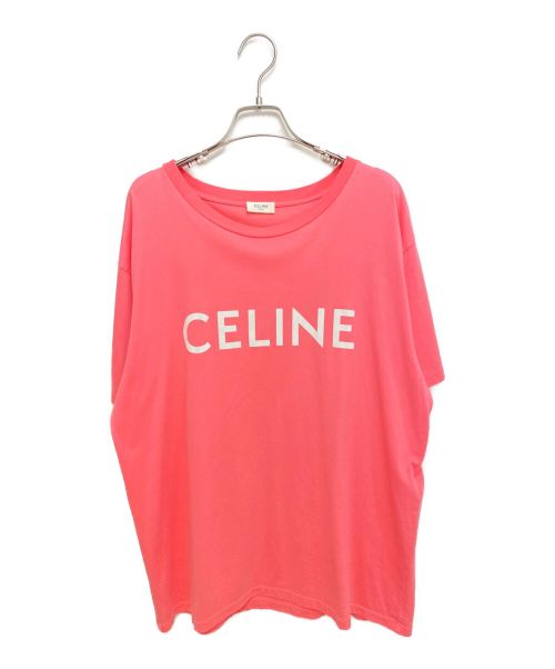 CELINE（セリーヌ）CELINE (セリーヌ) ルーズTシャツ コットンジャージー ピンク サイズ:Sの古着・服飾アイテム