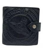 Vivienne Westwoodヴィヴィアンウエストウッド）の古着「ORB 2つ折り財布」｜ブラック