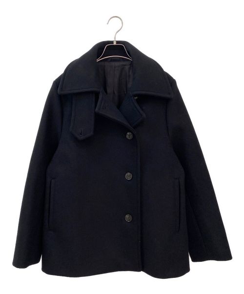 toteme（トーテム）toteme (トーテム) メルトンウールPコート ブラック サイズ:36の古着・服飾アイテム