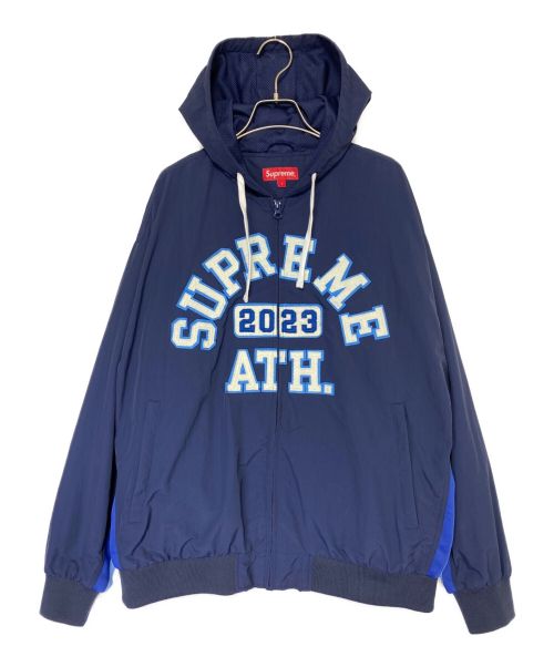 SUPREME（シュプリーム）SUPREME (シュプリーム) Appliqué Hooded Track Jacket ネイビー サイズ:Lの古着・服飾アイテム