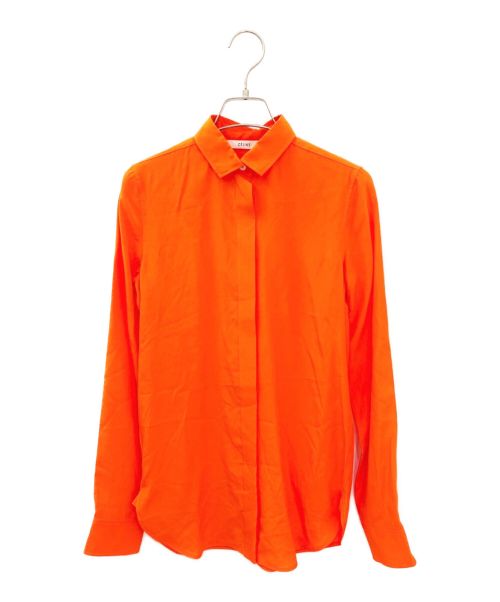 CELINE（セリーヌ）CELINE (セリーヌ) シルクブラウス オレンジ サイズ:34の古着・服飾アイテム