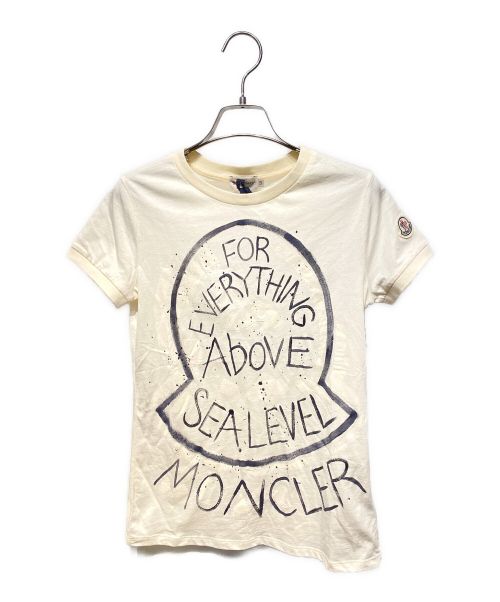 MONCLER（モンクレール）MONCLER (モンクレール) プリントTシャツ ホワイト サイズ:XSの古着・服飾アイテム