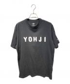YOHJI YAMAMOTOヨウジヤマモト）の古着「ロゴプリントTシャツ」｜ブラック