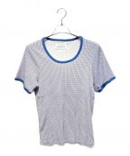 Maison Margielaメゾンマルジェラ）の古着「総柄リンガー7Tシャツ」｜ネイビー