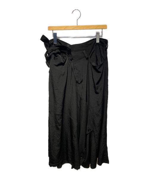 GROUND Y（グラウンドワイ）GROUND Y (グラウンドワイ) 23SS Vintage Decyne Waist Lift One Shoulder Pants ブラック サイズ:3の古着・服飾アイテム