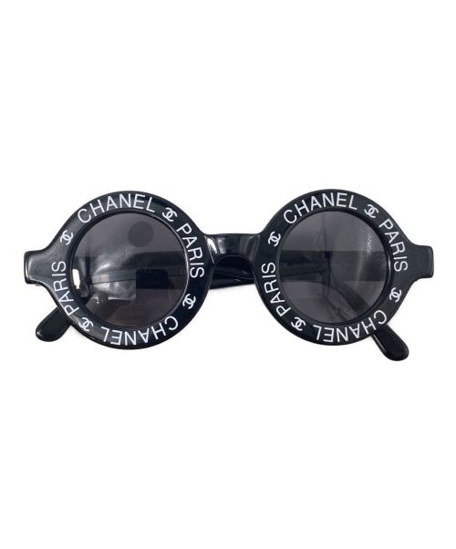 CHANEL（シャネル）CHANEL (シャネル) ロゴフレームサングラス ブラックの古着・服飾アイテム