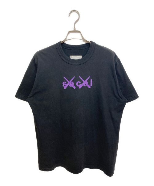 sacai（サカイ）sacai (サカイ) プリントTシャツ ブラック サイズ:4の古着・服飾アイテム