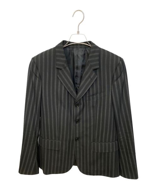 CELINE（セリーヌ）CELINE (セリーヌ) ストライプ3Bジャケット ブラック サイズ:46の古着・服飾アイテム