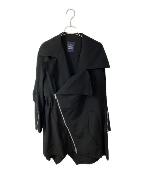 LIMI feu（リミフゥ）LIMI feu (リミフゥ) アシンメトリーライダースジャケット ブラック サイズ:Sの古着・服飾アイテム