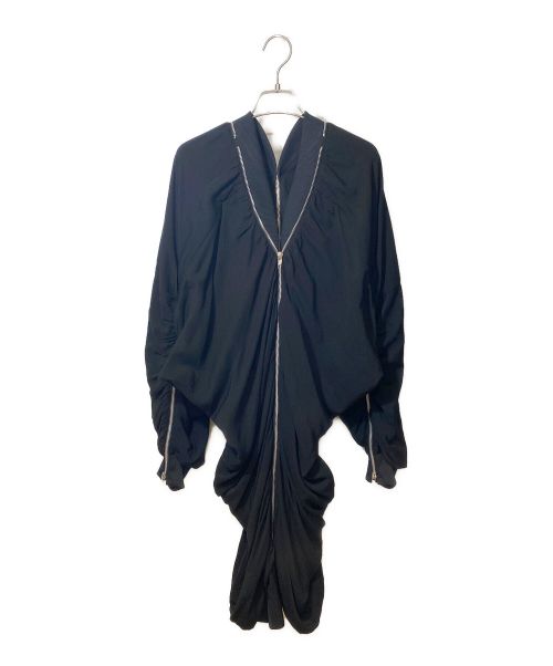 LIMI feu（リミフゥ）LIMI feu (リミフゥ) ジップワンピース ブラック サイズ:Sの古着・服飾アイテム