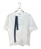 s'yteサイト）の古着「COTTON JERSEY T-SHIRT WITH OUTLINED NECKLINE」｜ブラック