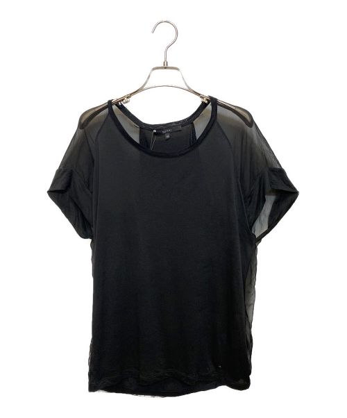 GUCCI（グッチ）GUCCI (グッチ) シアー切替Tシャツ ブラック サイズ:XSの古着・服飾アイテム