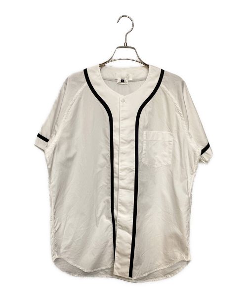 GANRYU（ガンリュウ）GANRYU (ガンリュウ) ベースボールシャツ ホワイト サイズ:Sの古着・服飾アイテム