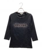 CELINEセリーヌ）の古着「ロゴロングスリーブTシャツ」｜ブラック