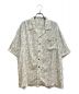 CELINE（セリーヌ）の古着「デジタルプリントルーズフィットハワイアンシャツ （Digital Logo Loose Fit Hawaiian Shirt）」｜アイボリー