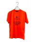 BALENCIAGA（バレンシアガ）の古着「ネームデザインTシャツ」｜オレンジ