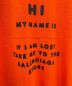 中古・古着 BALENCIAGA (バレンシアガ) ネームデザインTシャツ オレンジ サイズ:XS：20000円