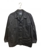WILDSIDE YOHJI YAMAMOTOワイルドサイド ヨウジ ヤマモト）の古着「Cotton Chino 5B Shirt Jacket」｜ブラック