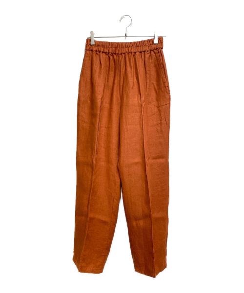 semoh（セモー）semoh (セモー) ピンタックリネンパンツ オレンジ サイズ:1の古着・服飾アイテム