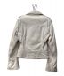 BALENCIAGA (バレンシアガ) ライダースジャケット ホワイト サイズ:36：15800円