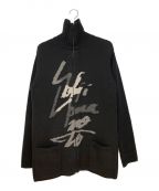 Yohji Yamamoto pour hommeヨウジヤマモト プールオム）の古着「デザインジップアップニット」｜ブラック