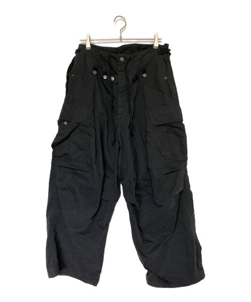KAPITAL（キャピタル）KAPITAL (キャピタル) リップストップジャンボカーゴパンツ ブラック サイズ:3の古着・服飾アイテム