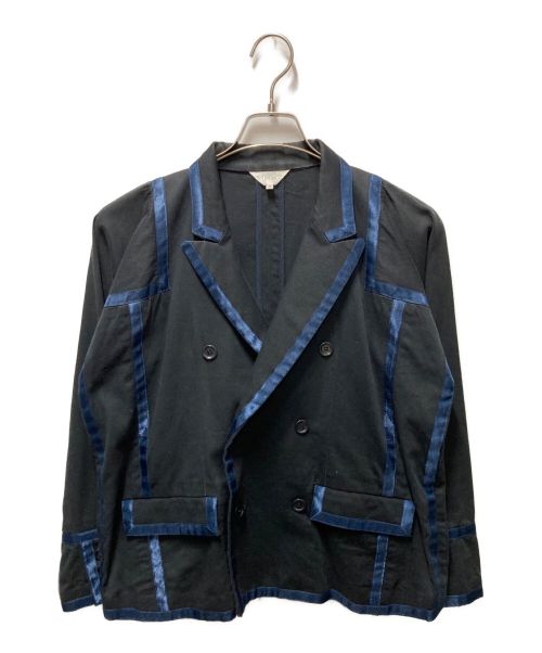 MIYAO（ミヤオ）MIYAO (ミヤオ) パイピングテーラードジャケット ネイビー サイズ:Sの古着・服飾アイテム