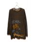 Yohji Yamamoto pour homme（ヨウジヤマモト プールオム）の古着「22SS 7G MESSAGE JACQUARD PRIZE HOME TOWN LONG SLEEVES」｜ブラック
