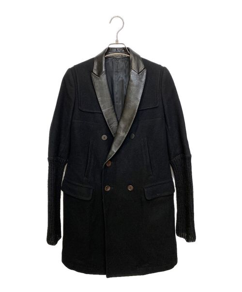 UNDERCOVER（アンダーカバー）UNDERCOVER (アンダーカバー) 切替チェスターコート ブラック サイズ:1の古着・服飾アイテム