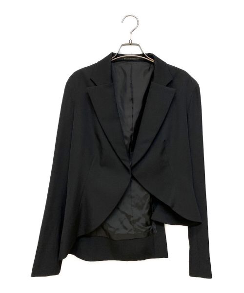 YOHJI YAMAMOTO（ヨウジヤマモト）YOHJI YAMAMOTO (ヨウジヤマモト) 21AW ウールギャバジンレイヤードジャケット ブラック サイズ:3の古着・服飾アイテム