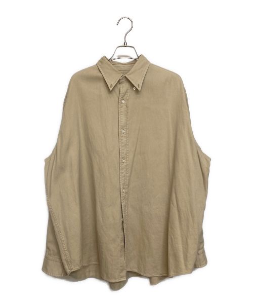 A.PRESSE（アプレッセ）A.PRESSE (アプレッセ) 22SS ツイルボタンダウンシャツ ベージュ サイズ:2の古着・服飾アイテム