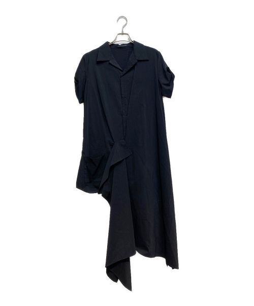 yohji yamamoto+noir（ヨウジヤマモトプリュスノアール）yohji yamamoto+noir (ヨウジヤマモトプリュスノアール) 変形ワンピース ブラック サイズ:2の古着・服飾アイテム