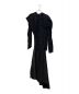 LIMI feu (リミフゥ) 23AW LOW TWIST SERGE DRESS WITH TWISTED PLEATS ブラック サイズ:2 未使用品：59800円