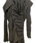 中古・古着 LIMI feu (リミフゥ) 23AW LOW TWIST SERGE DRESS WITH TWISTED PLEATS ブラック サイズ:2 未使用品：59800円