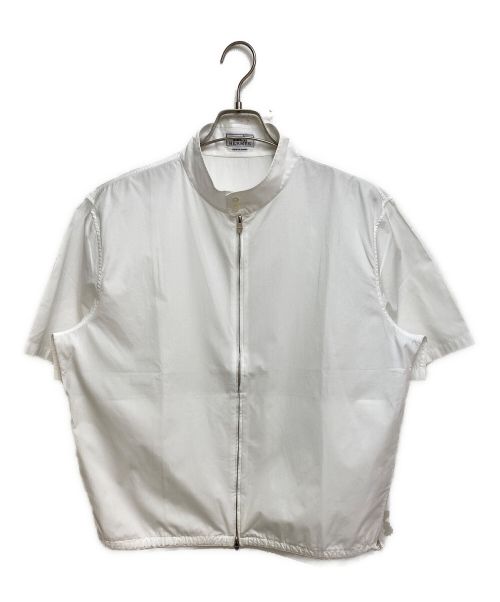 HERMES（エルメス）HERMES (エルメス) ジップアップシャツ ホワイト サイズ:41の古着・服飾アイテム