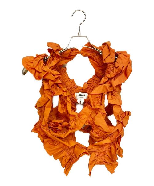 HOUGA（ホウガ）HOUGA (ホウガ) kiki frill vest オレンジ サイズ:-の古着・服飾アイテム