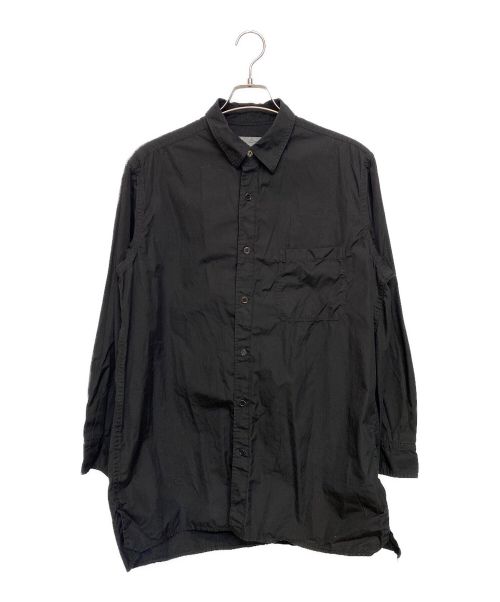 Yohji Yamamoto pour homme（ヨウジヤマモト プールオム）Yohji Yamamoto pour homme (ヨウジヤマモト プールオム) 定番BIG環縫いブロードシャツ ブラック サイズ:2の古着・服飾アイテム