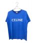 CELINE（セリーヌ）の古着「ルーズロゴプリントTシャツ」｜ロイヤルブルー