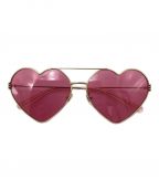 GUCCIグッチ）の古着「Heart Lens Sunglasses (ハートレンズサングラス)」｜ピンク