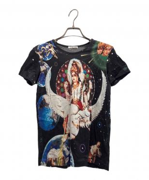 Tadanori Yokoo Short Sleeve T-Shirt Space Black/総柄カットソー